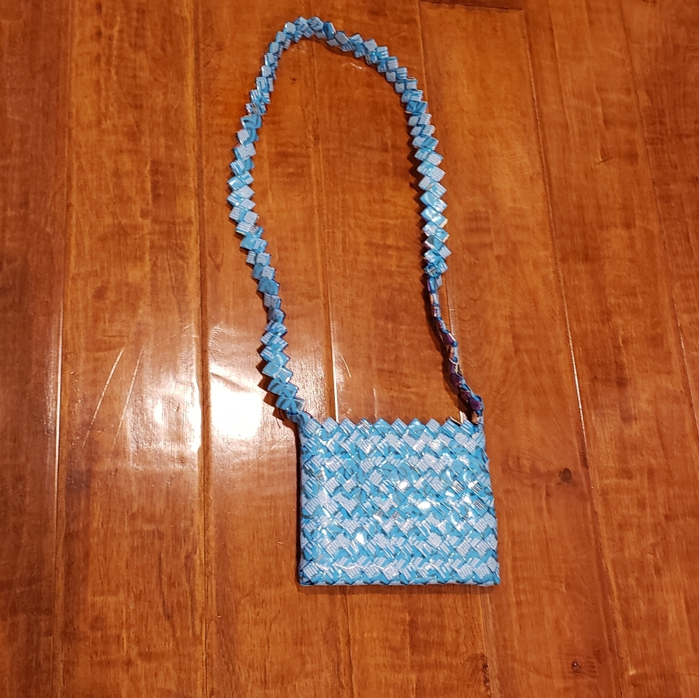 Recycled candy wrapper purse